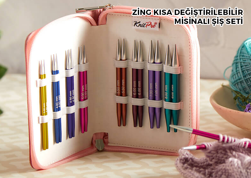 Zing Kısa Değiştirilebilir Misinalı Şiş Seti